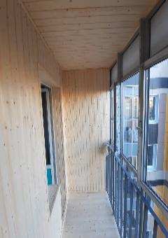 Отделка балкона с панорамным остеклением - фото 3